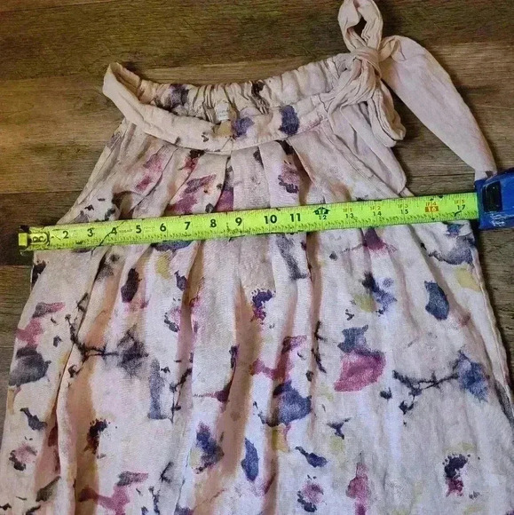 Bellambra 100% Linen Made in Italy Blush Halter Dress Size Small - Picture 5 of 8